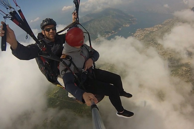 paragliding kotor, air excursion montenegro,